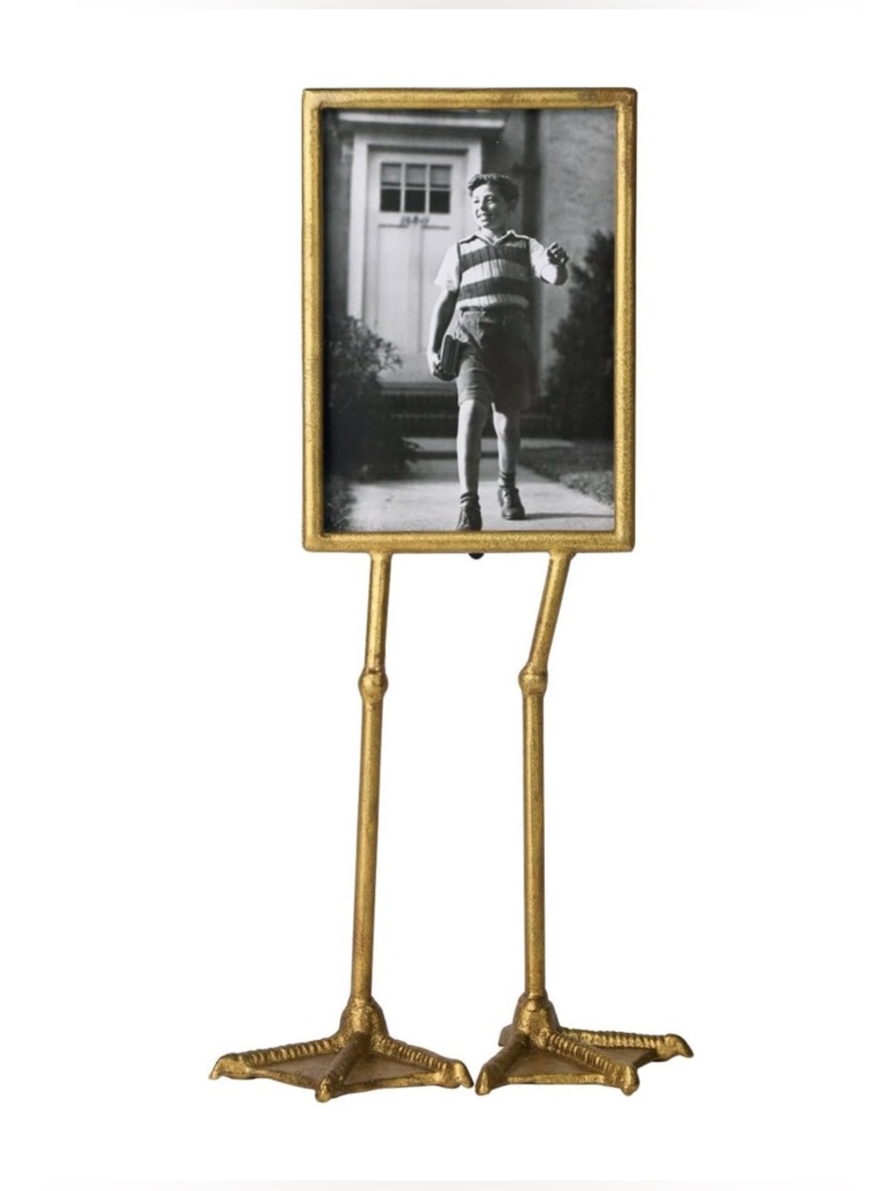Unique Gold tone FRAME WITH LEGS Novelty Gift Idea Funny Humorous Home Decor